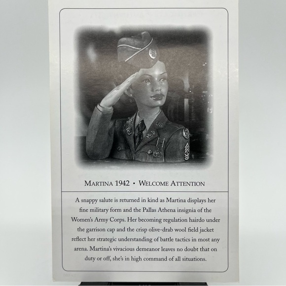 Cameo Girls Deluxe Lady Vase Martina 1942 Welcome Attention Military Home Decor - Picture 5 of 6